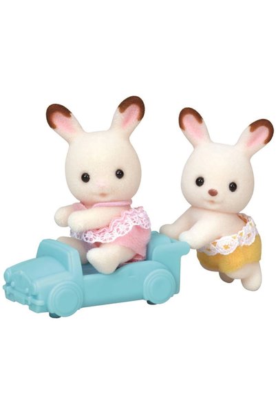 SYLVANIAN FAMILIES Çikolata Kulaklı Tavşan İkiz Bebekleri 5420