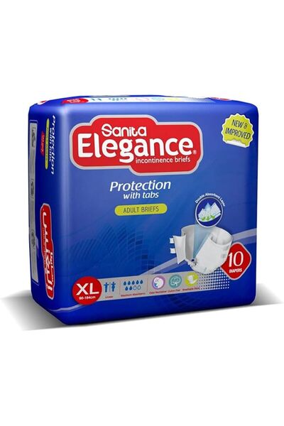Sanita Elegance Adult Diapers X-Large 10 Briefs