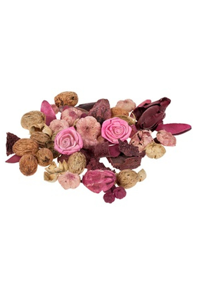 OEM Potpourri Decorativ Flori Frunze Fructe Roz Bordo Trandafiri 120g