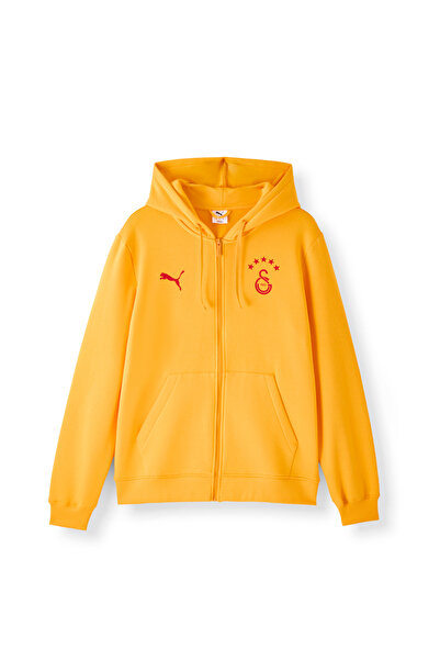 GSStore Galatasaray Puma ESSENTIAL Fermuarlı Kapüşonlu Sweatshirt 78291025