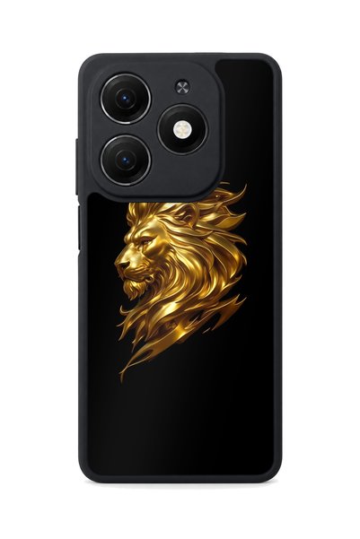 TECNO Spark 20 Compatible Lion Head Patterned Camera Protected Shockproof Case
