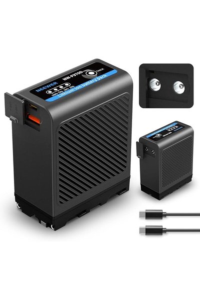 NEEWER بطارية بديلة NP-F970 بسعة 10500 مللي أمبير مع منافذ USB C و USB A و 2 ...