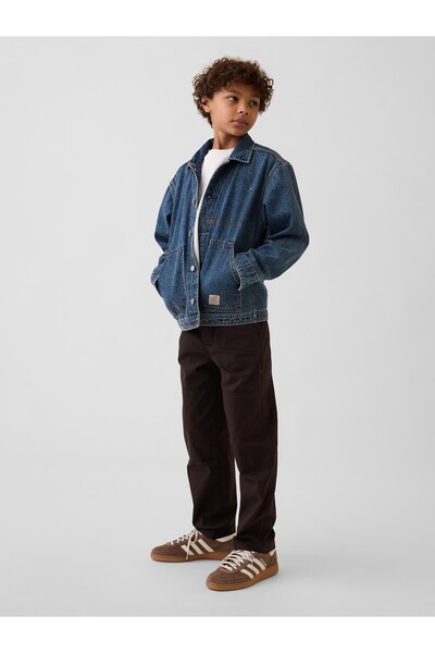 GAP Erkek Çocuk Kahverengi Double-Knee Quick-Dry Pantolon