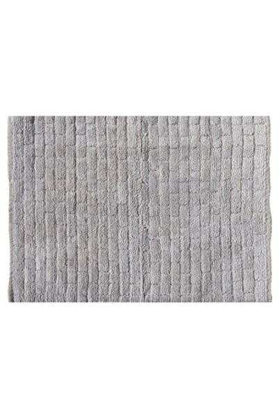 OEM Covoras Decorativ de Iarna Gri cu Model Caramizi Reliefate 100x70cm