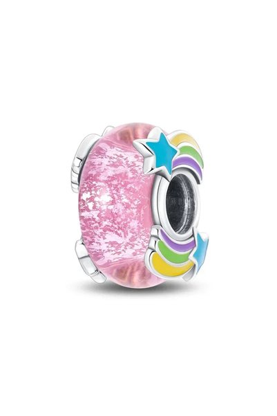 Choice PAC662 Colorful Murano Glass Beads Glass Ripple Charm Wavy Glass Bead ...