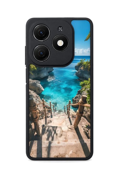 TECNO Spark 20 Compatible Paradise Patterned Camera Protected Shockproof Case