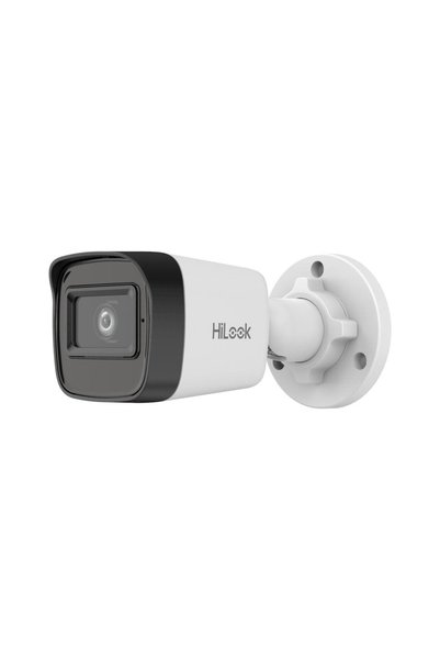 Hilook IPC-B141HE-UC, 4Mpix, 2.8mm Lens, H265+, 20Mt Gece Görüşü, PoE, Dahili Mikrofon, Bullet, IP