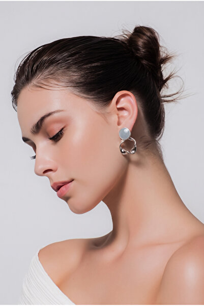 Koton Geometric Shape Silver Earrings