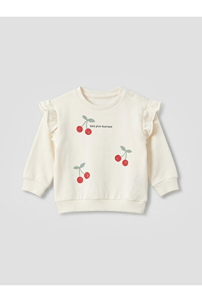 LC Waikiki Esvab • Modern & Stylish Ruffle Detailed Baby Girl Sweatshirt