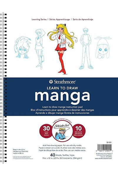 Strathmore (25-051 200 Learning Series Drawing Manga Pad, White