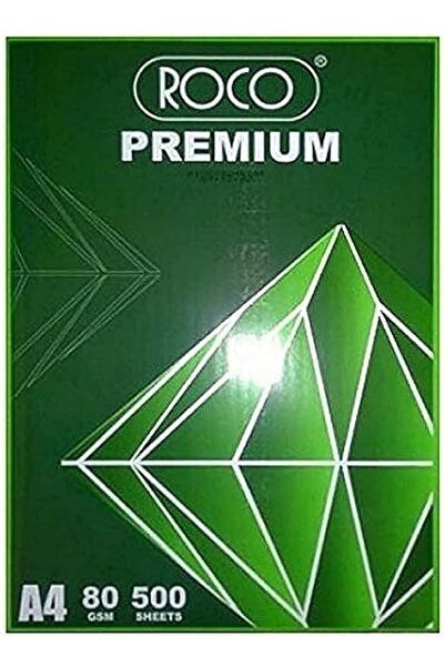 Roco Premium Copy Paper, Plain, White, A4,80 Gsm, 500 Sheets, C801A45H
