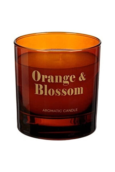 OEM Lumanare Chihlimbar cu Aroma Orange & Blossom in Recipient de Sticla Ø8x9cm