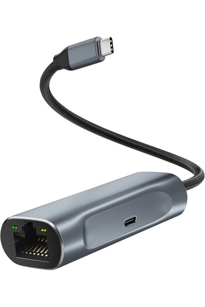 AZONEE محول USB C الى ايثرنت، منفذ شحن 100 واط، محول ايثرنت 1 جيجابايت في الث...