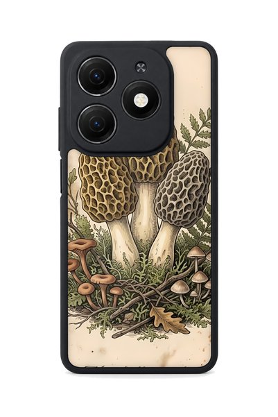 TECNO Spark 20 Compatible Morchella Patterned Camera Protected Shockproof Case