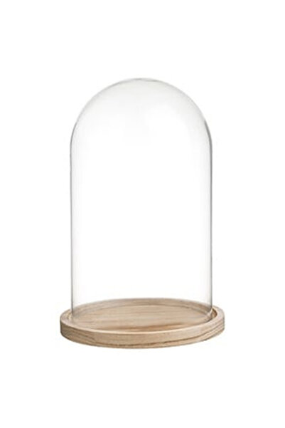 OEM Cupola Decorativa din Sticla cu Baza din Lemn Ø15x26cm