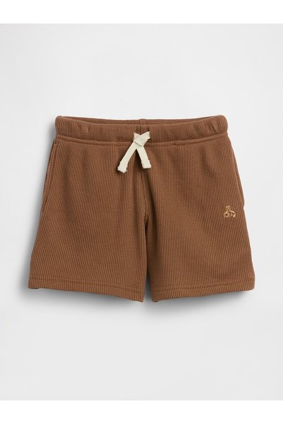 GAP Erkek Bebek Kahverengi Pull-On Waffle Şort