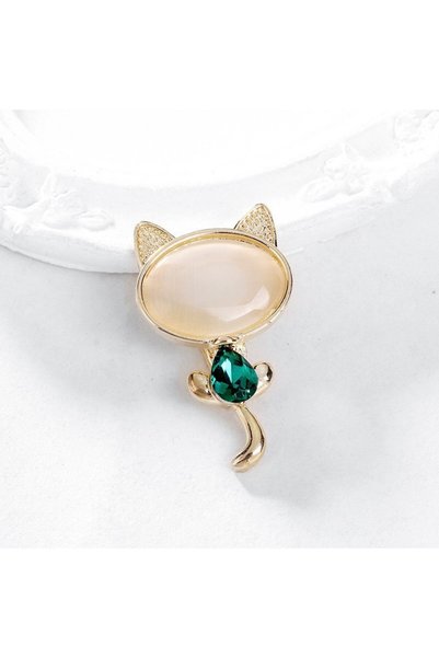 asc.home Mini kedi model yaka iğnesi Broş 3 cm yukseklik