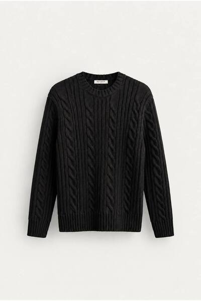 Gambocci Men's Knitwear Knitted Patterned Thick Sweater