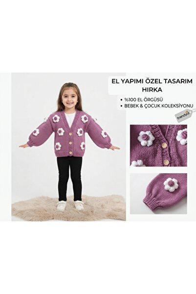 Daisy El Örgüsü El Yapımı Papatyalı / Ponponlu / Kirazlı Bebek ve Kız Çocuk H...