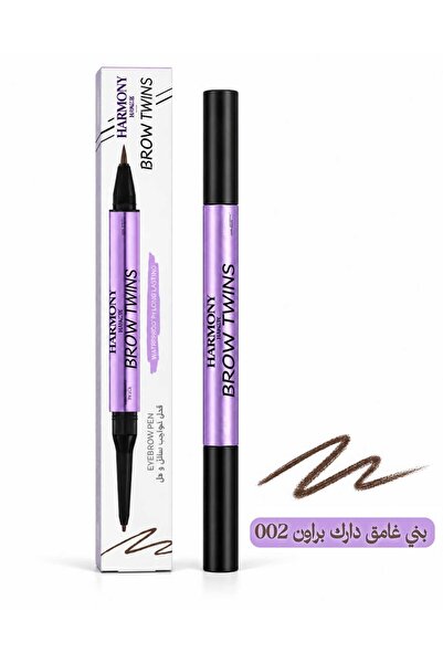 Harmony Brow Twins Double Head Eyebrow Pencil Dark Brown 002