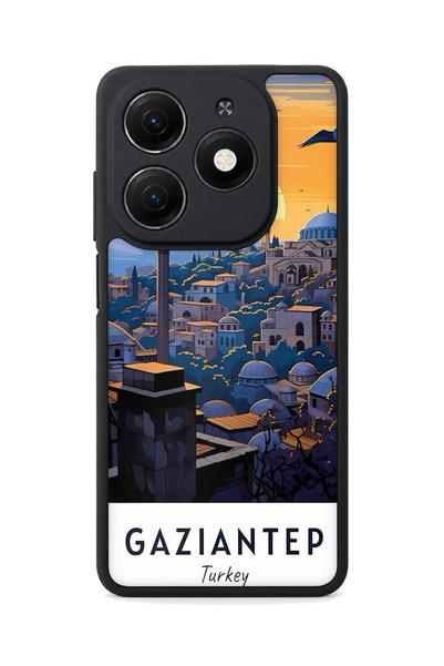 TECNO Spark 20 Compatible Gaziantep Patterned Camera Protected Shock-Resistan...