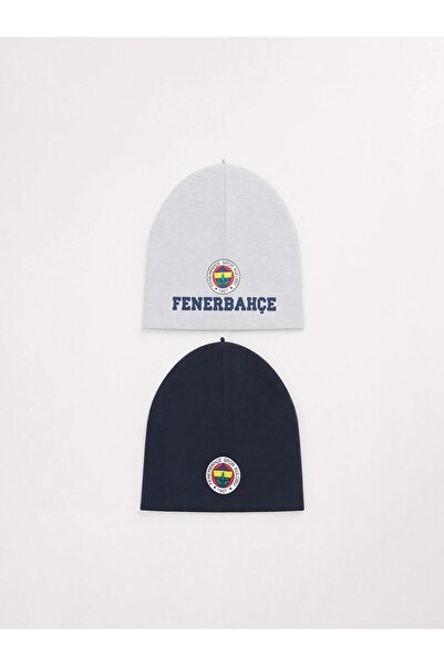 LC Waikiki Fenerbahçe Printed Boys' Beret 2-Pack (W6)
