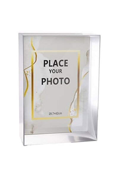 OEM Rama Foto Decorativa Argintie cu Cadru Lat 30x42cm