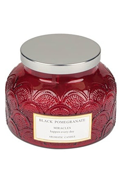 OEM Lumanare Parfumata Rosie cu Aroma de Rodie "Miracles"" in Borcan cu Capac...