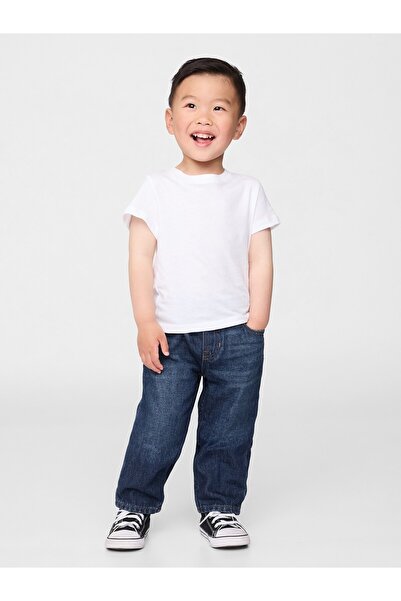 GAP Erkek Bebek Koyu Mavi Pull-On Baggy Jean Pantolon