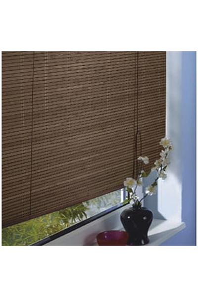 OEM Jaluzea din Bambus Maro Inchis pentru Fereastra 90x180cm