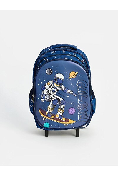 LC Waikiki Astronaut Printed School Bag with Squeegee (W6)