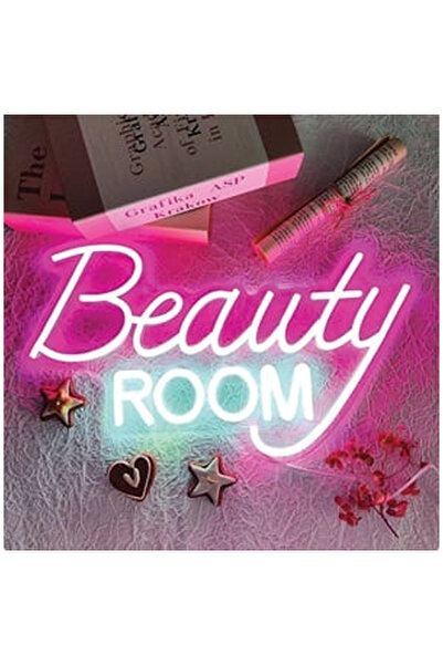OEM Φωτεινή πινακίδα LED Νέον  "Beauty Room " 42.5x25εκ.