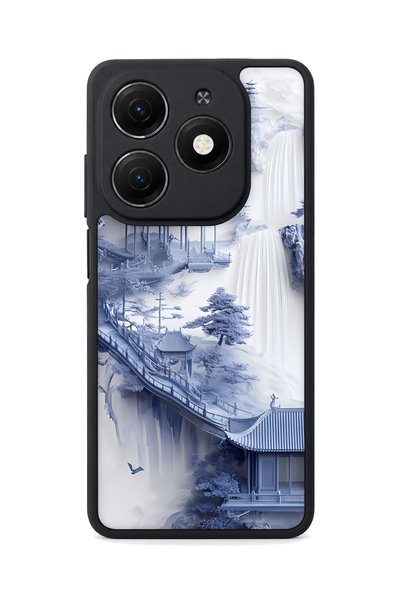 TECNO Spark 20 Compatible Waterfall Patterned Camera Protected Shockproof Case