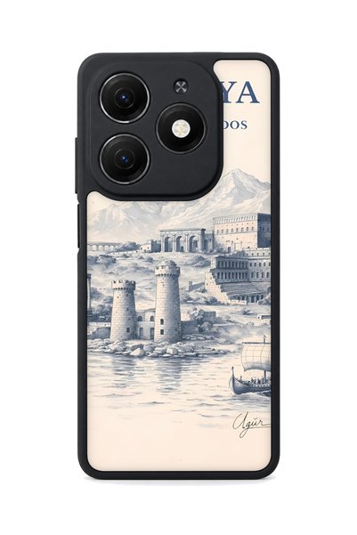 TECNO Spark 20 Compatible Aspendos Patterned Camera Protected Shockproof Case