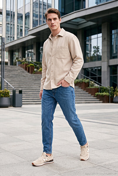 Buratti Pamuklu Normal Bel Boru Paça Jeans Erkek KOT PANTOLON 5901F05MILANO