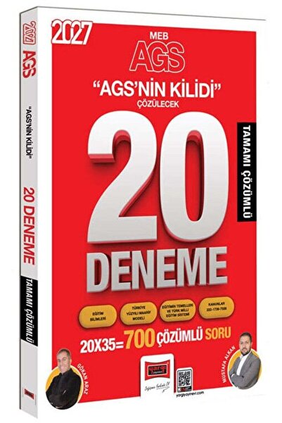 Yargı Yayınları Yargı 2027 MEB-AGS nin Kilidi Tüm Dersler 20 Deneme Çözümlü -...