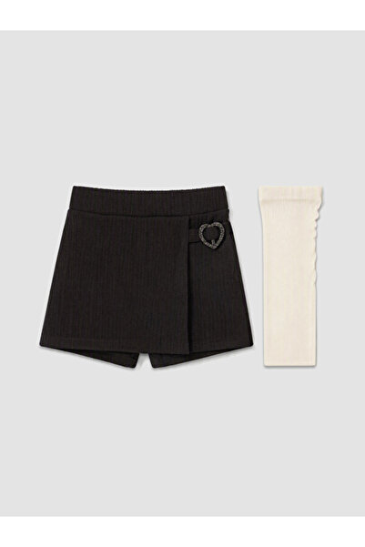 LC Waikiki Rmz Gi̇yi̇m Farkiyla Girls' Shorts Skirt and Pantyhose