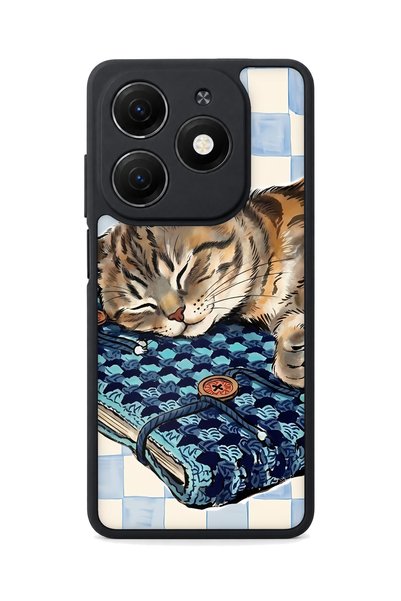 TECNO Spark 20 Compatible Paw Patterned Camera Protected Shockproof Case