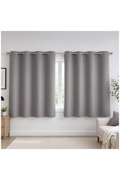 OEM Drapery Curtain with Grey Rings 140x140cm