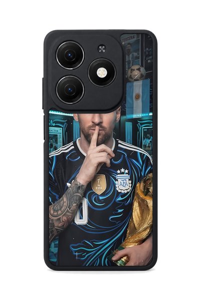 TECNO Spark 20 Compatible Worldcup Patterned Camera Protected Shockproof Case