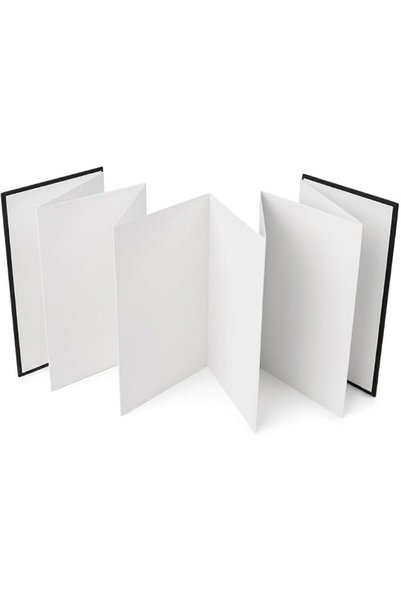 TERRIFI Watercolour Concertina Sketchbook – 7.48 x 5.12 Inch (190 x 130 mm) –...
