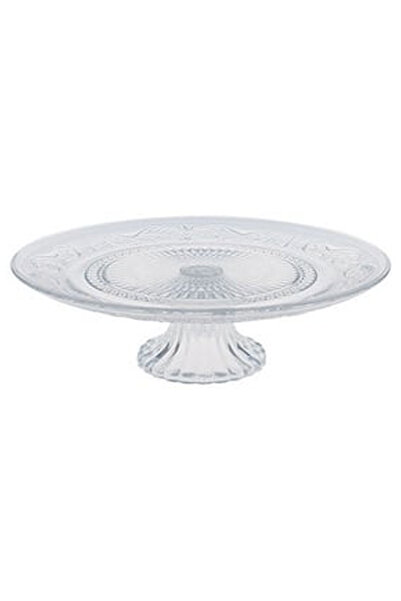 OEM Suport cu Picior din Sticla Transparenta cu Model Sculptat pentru Prajitu...