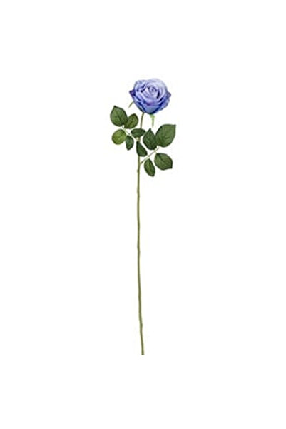 OEM Floare Artificiala Trandafir Albastru Mov 67cm