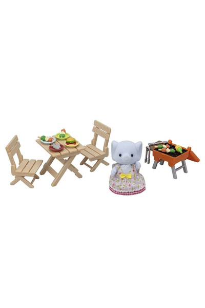 SYLVANIAN FAMILIES شواء ونزهة فتاة الفيل 5640