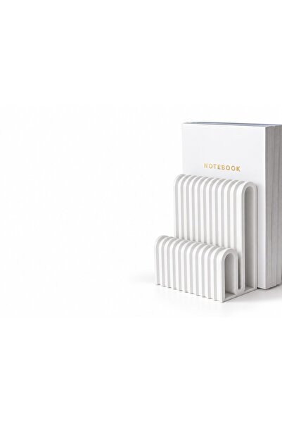 OEM Organizator de birou pentru cărți, caiete și agende, design modern, alb