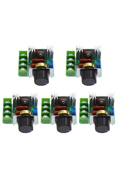 GENERAL 5Pcs 2000W PWM AC Motor Speed Control Module Dimmer Speed Regulator 5...