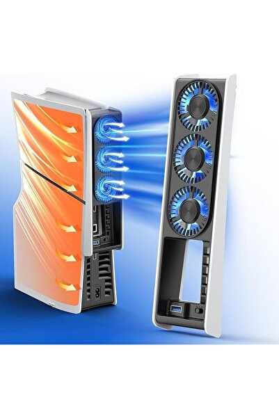 Generic Cooling Fan for PS5 Slim Console, Auto Power On/Off Cooler Fan Access...