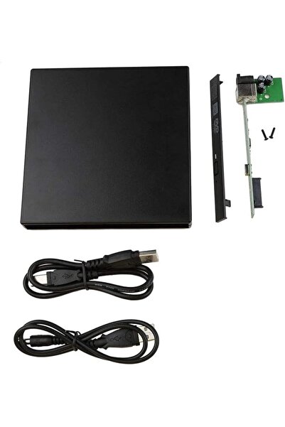 eWINNER محرك أقراص CD/DVD خارجي محمول USB 2.0، ناسخ أقراص نحيف من SATA إلى US...
