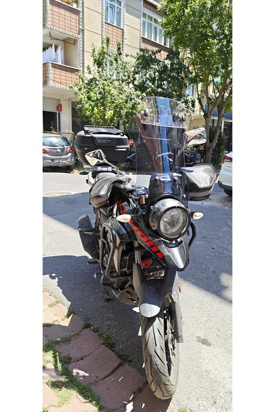 SAWTECH SUZUKI VSTROM 250 UYUMLU TUR CAMI 55CM ŞEFFAF