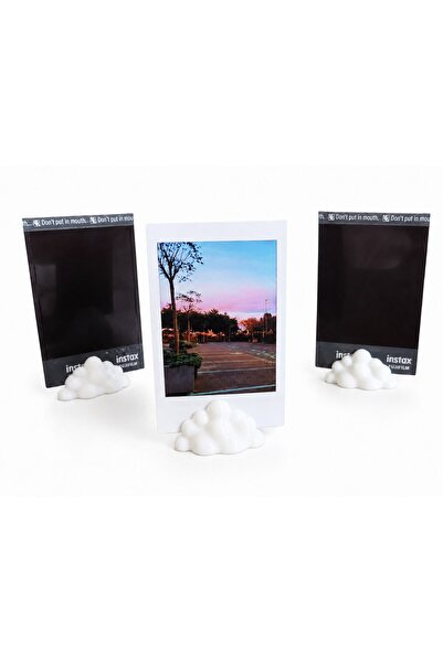 OEM Set de 5 suporturi decorative pentru fotografii, în formă de nor, albe, c...